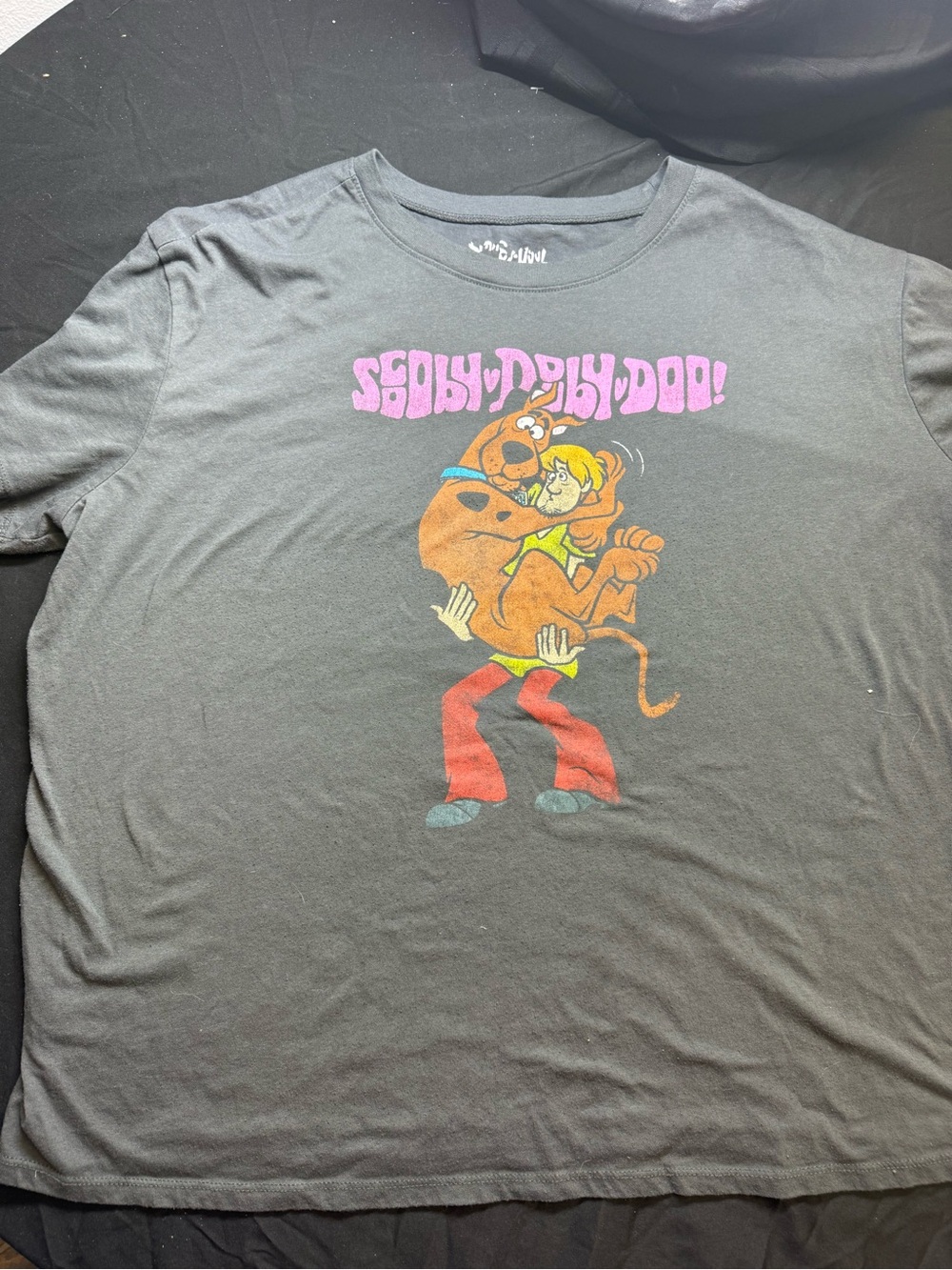 Scooby-Doo Graphic Black Men's T-Shirt (XL)